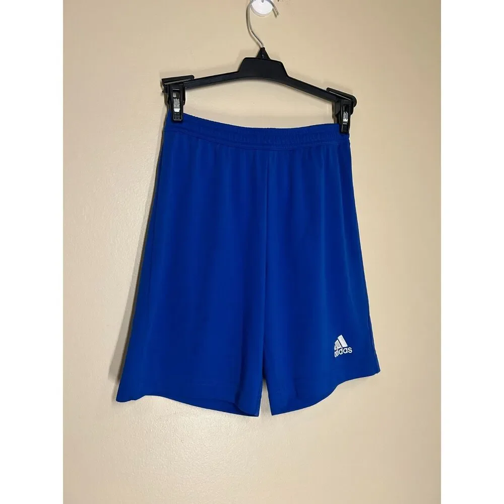 Adidas Youth Medium 10/12 Blue Athletic Entrada 22 Training Soccer Shorts